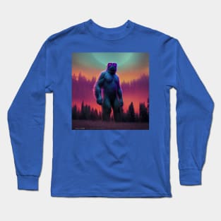 Dope Sasquatch in Nature Long Sleeve T-Shirt